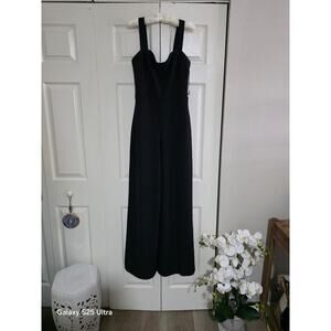 A&F Elegant Black Formal Jumpsuit - Wide Leg - Size Large - NWOT